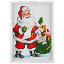 Raz 22" Santa Shadow Box Framed Print Christmas Sign Wall Decoration 4144599 -The Jolly Christmas Shop apiykmjvk 51945.1646091906