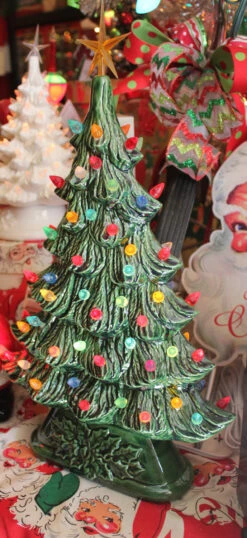 Large Flat Ceramic Lighted Window Or Mantel Christmas Tree 19" -The Jolly Christmas Shop apiytj0vo 00602.1646091902