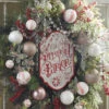 Raz 24" Mixed Peppermint Ball Ornament Christmas Wreath W4102368