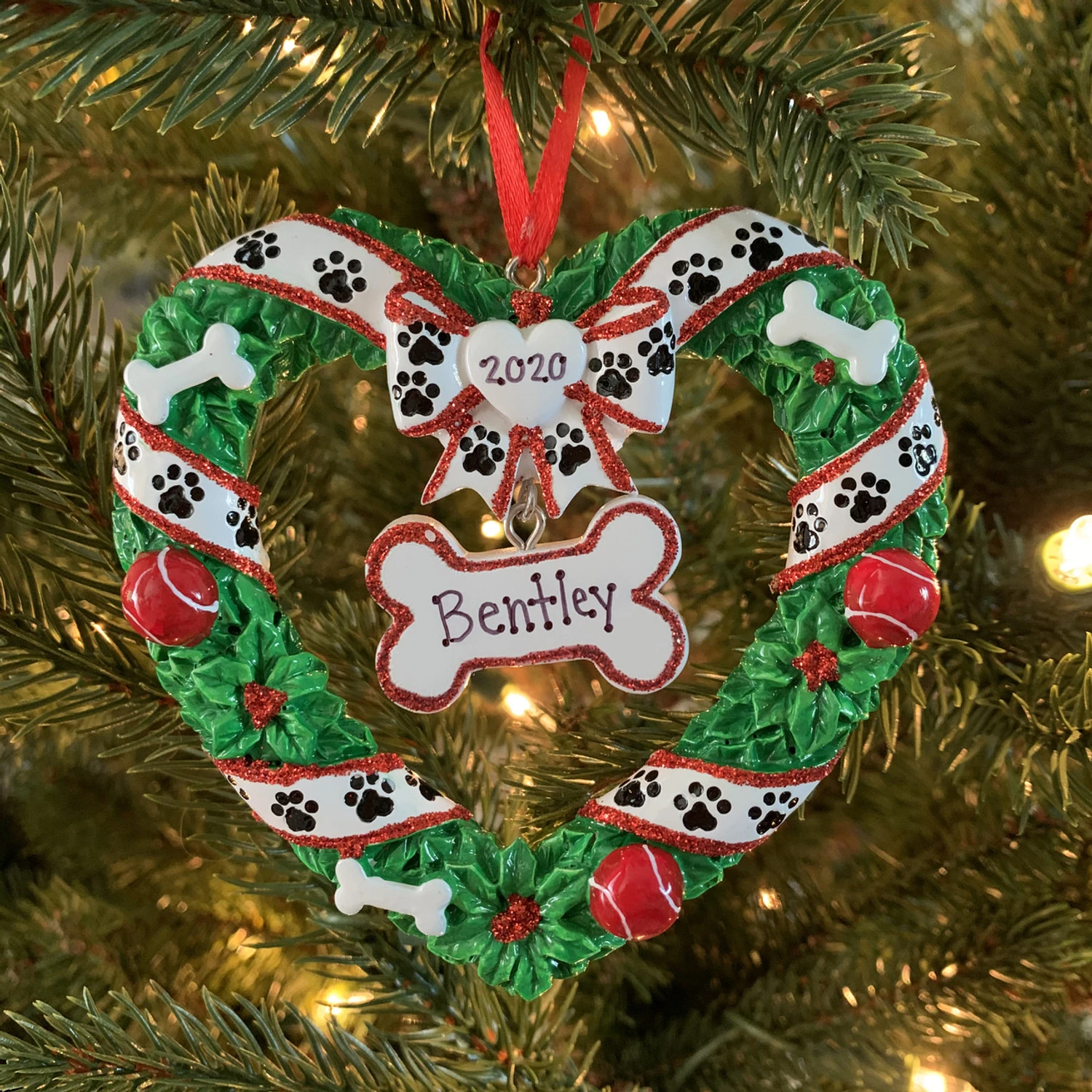 Puppy's First Christmas Wreath Personalized Christmas Ornament OR1612 Puppy's First Christmas Wreath Personalized Christmas Ornament OR1612 -The Jolly Christmas Shop apizdqamt 65508.1646091902