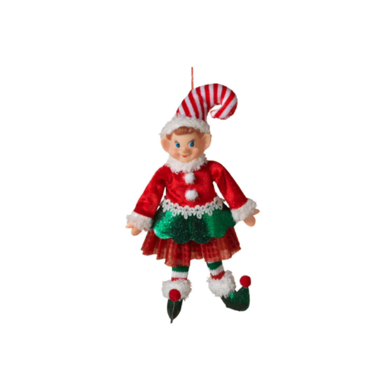 10.75" Metallic Red and White Elf Christmas Ornament 2617580 10.75" Metallic Red And White Elf Christmas Ornament 2617580 -The Jolly Christmas Shop apizy7k89 19110.1646091945