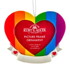 Kurt Adler Pride Picture Frame Personalized Christmas Ornament D4210 -The Jolly Christmas Shop d4210 20689.1653336278