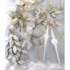 Raz 29" Champagne Or Silver Glittered Leaf Christmas Tree Spray