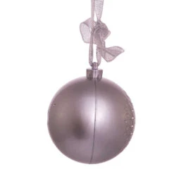 Kurt Adler 70MM Bluetooth Musical Silver Ball Christmas Ornament USB1300 -The Jolly Christmas Shop usb1300 03 76163.1653488125